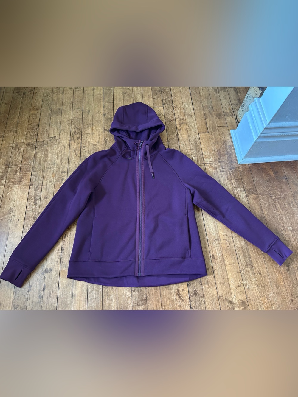 Lululemon Full Zip Hooded Sweatshirt Purple Sz 12 EUC!